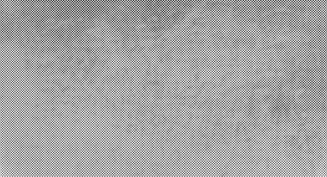 Monochrome halftone pattern with distressed grunge texture, black dots on a white background, creating a retro, comic book print effect