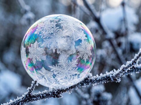 globe in snow