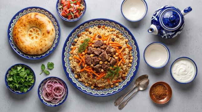 Traditional Uzbek plov