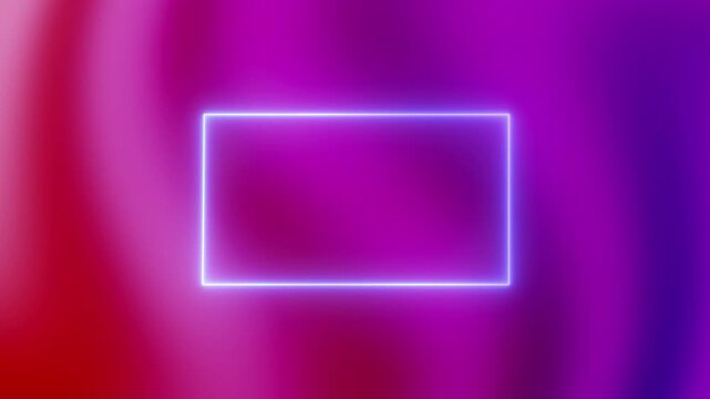 Colorful neon glow color moving seamless art loop background abstract motion screen background animated box shapes