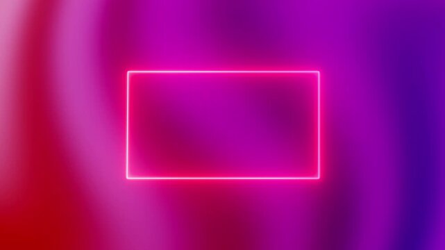 Colorful neon glow color moving seamless art loop background abstract motion screen background animated box shapes