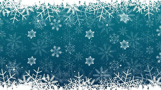 Snowflake pattern festive winter backdrop 4K