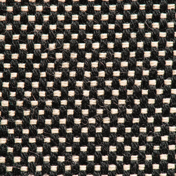 Black and White Woven Pattern Fabric Texture Surface