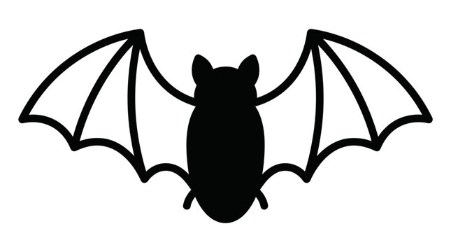 Spooky bat silhouette for halloween party night decoration pumpkin witch trick treat haunted cat spider ghost candy autumn corn skeleton patch moon
