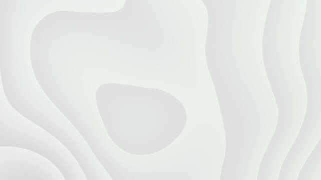 White abstract pattern of liquid ripples. White waves seamless loop animation. Business presentation background