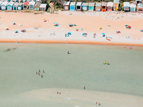 Aerial Photography of Melbourne Beaches