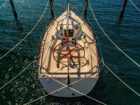  Large Yacht With Complex Rigging