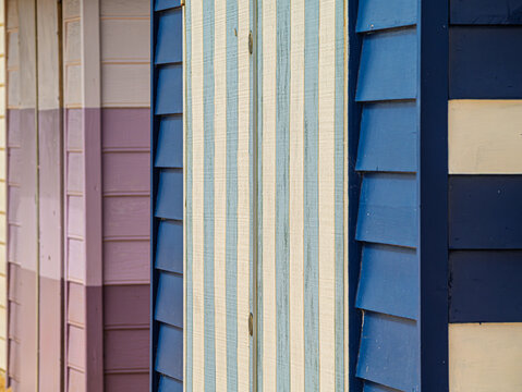 Varied Textures And Colors On Huts