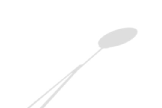 Photography reflector shadow overlay isolated on transparent background