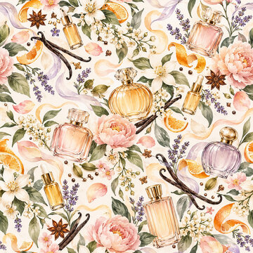Seamless Perfume Pattern