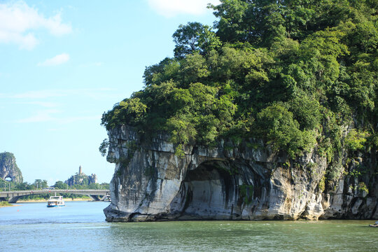 Iconic Elephant Trunk Hill in Guilin, China