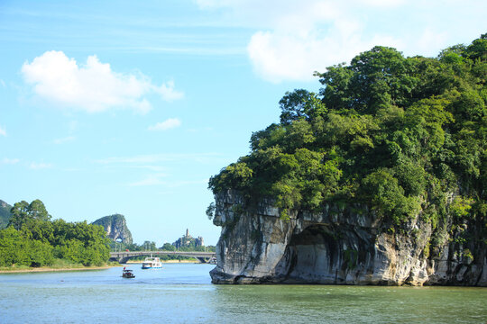 Iconic Elephant Trunk Hill in Guilin, China