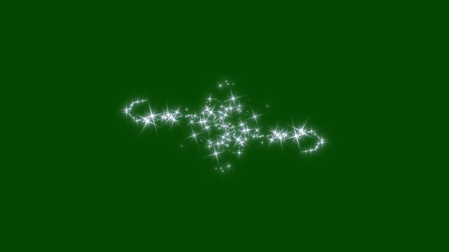 Twinkling glitter stars line animation with magic sparkle trails explosion, white doodle stars burst, fairy dust, glowing light lines, luxury shimmer particles 4k