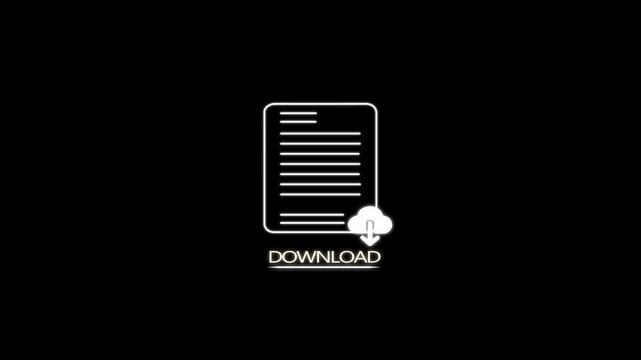 White Transfer files icon isolated on blue background. Copy files, data exchange, backup, PC migration, file sharing concepts. 4K Video motion graphic animation