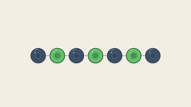 Molecular Chain Formation Scientific Data and Research Animation of Bonding Atoms