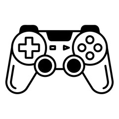 Video game gamepad controller outline icon © admds