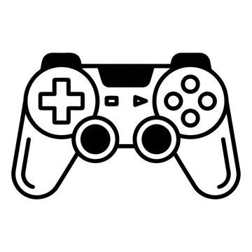 Video game gamepad controller outline icon