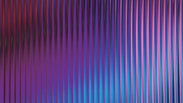 Vertical parallel lines with gradient purple and blue lighting effects