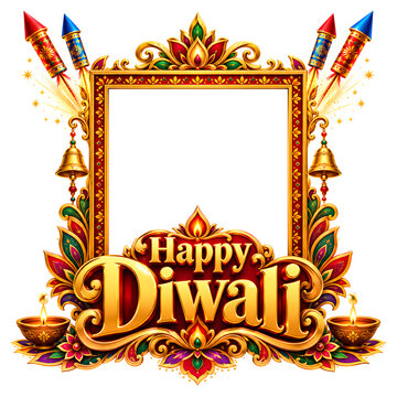 Diwali modern festival logo banner poster concept in illustration.