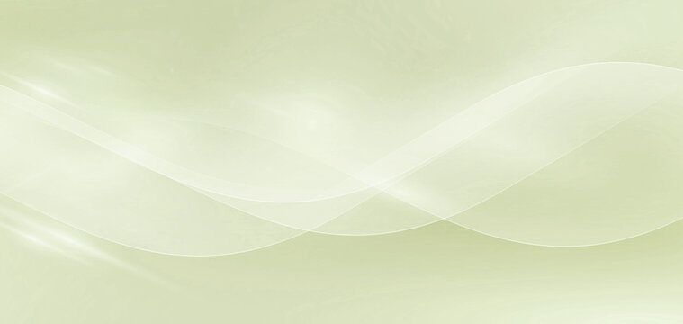 Elegant green background with soft flowing curves and subtle light gradients for modern design