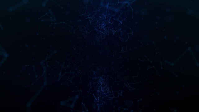 Outer Space Plexus Scene Animation Background