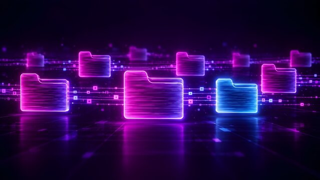 Cybernetic Data Folders Network and Electronic File Management System