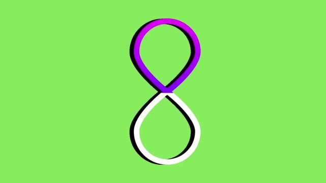 Infinity Loop Color Gradient Animation