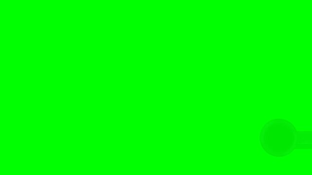 Green screen chroma key background featuring a subtle circular motion graphic element