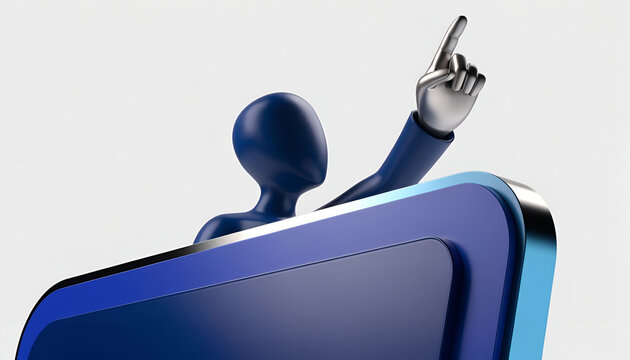 3D Corporate Concept of Digital Innovation, Leadership and Strategic Business Growth
