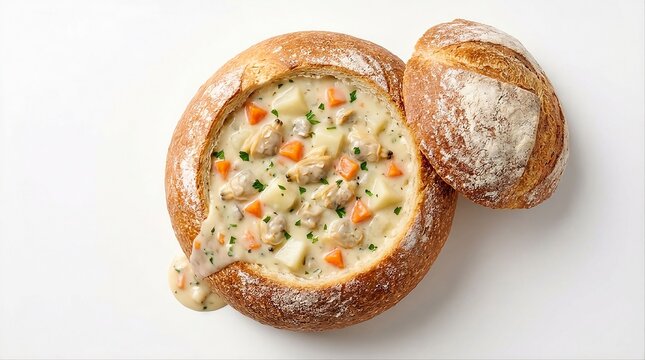 Artisanal Bread Bowl Chowder