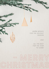 Merry Christmas season's greetings festive card © Rawpixel.com