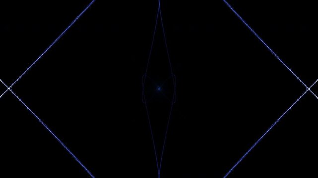 Sleek and impressive dynamic video footage featuring a Particle light-ray travel and converge effect.	