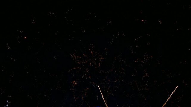 4K clip Beautiful Firework display
