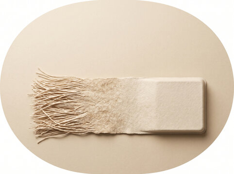 Textured Cellulose Fiber Sheet With Fringed Edge