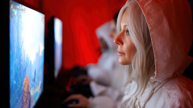 Video game launch event city center live showcase vibrant atmosphere gamer perspective engaging gameplay experience