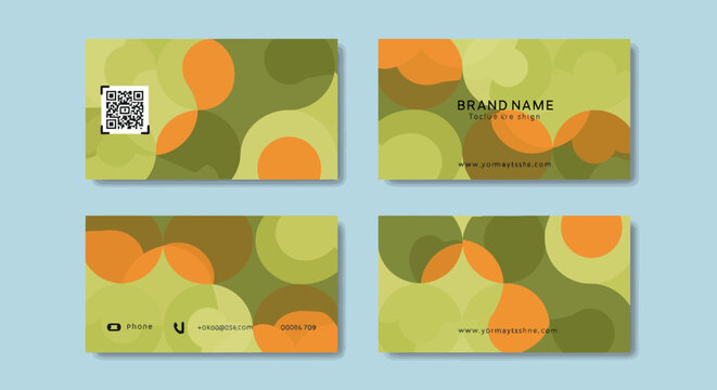 Business Card Design with QR Code 2.