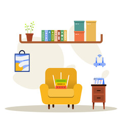 set of furniture vector illustration © Ferdy