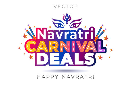 Navratri Carnival deals: A logo for a sales promotion banner.