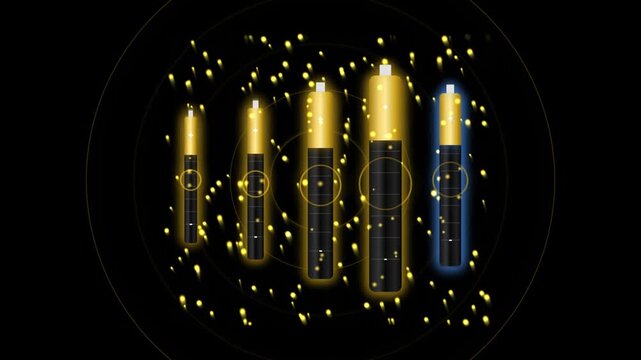 Quantum Battery Cell Matrix Neon Pink HUD Particle Loop