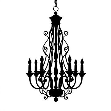wrought iron chandelier