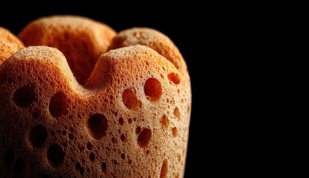 Close-up of textured sponge
