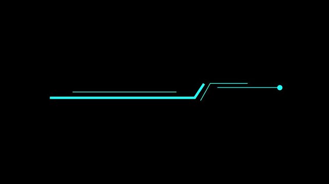 Hud callout rectangle text box animation. Sci fi tech overlay animation. HUD elements frame line callout animation. Alpha channel
