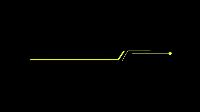 Hud callout rectangle text box animation. Sci fi tech overlay animation. HUD elements frame line callout animation. Alpha channel
