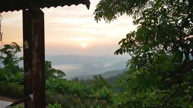 Panoramic View of Khao Krachom, Ratchaburi, Thailand