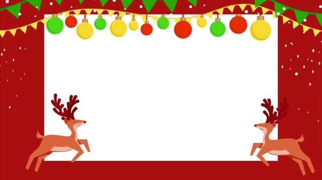 Intro video template for Christmas greeting messages