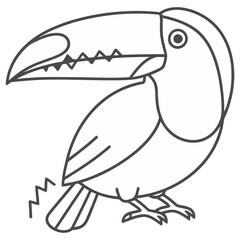 Obraz premium Toucan bird outline
