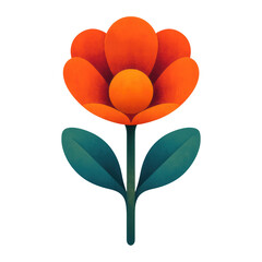 Obraz premium PNG Vibrant abstract flower illustration