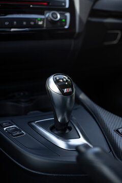 BMW M2 Sports Coupe Gear Shift Knob Interior Close Up
