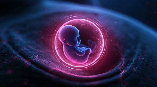 fetus in a protective bubble