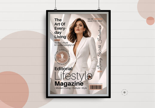 Editorial Lifestyle Magazine Cover Design